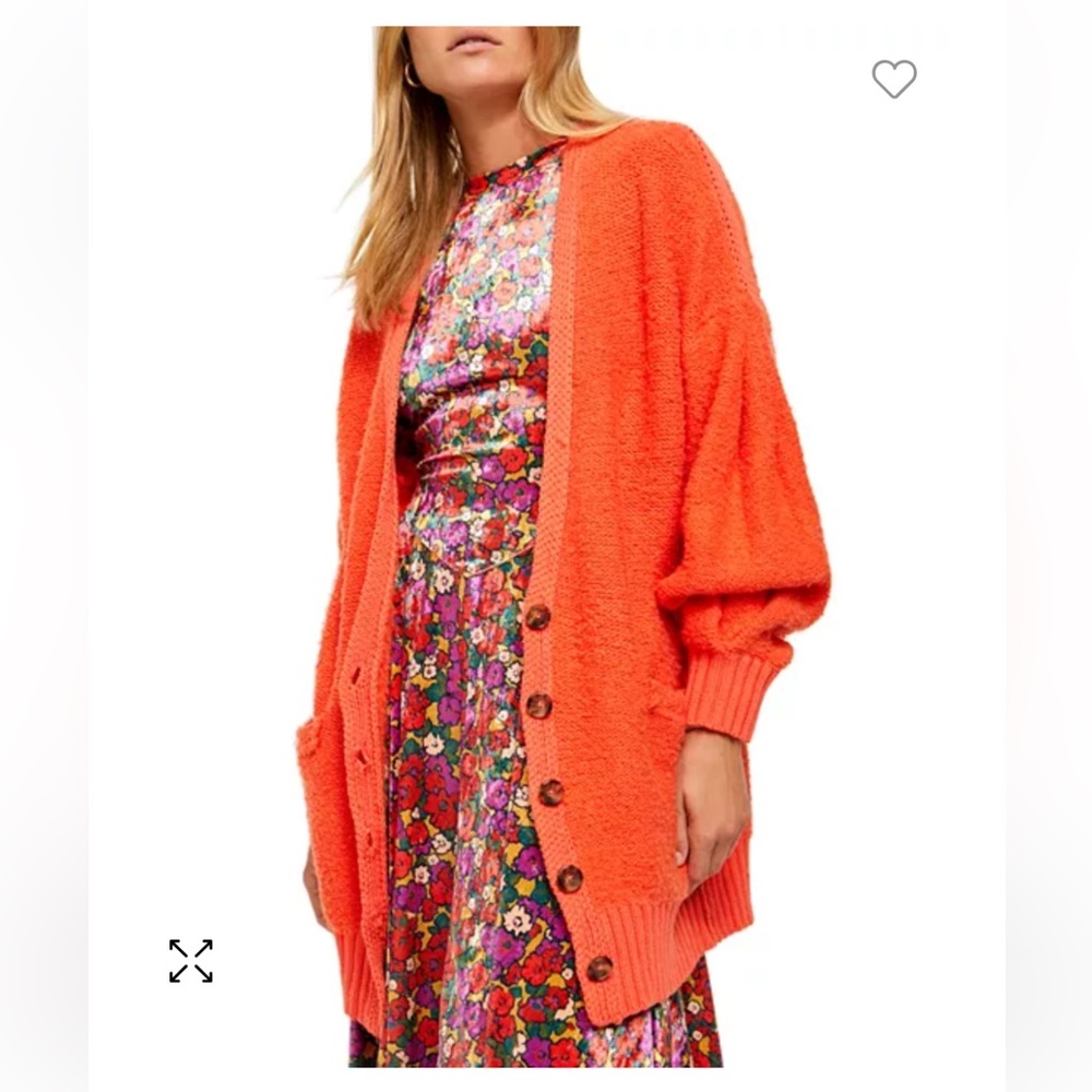 Free People Snow Drop Oversized Cardigan